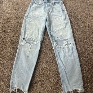 American Eagle Outfitters Light Blue Mom Jeans